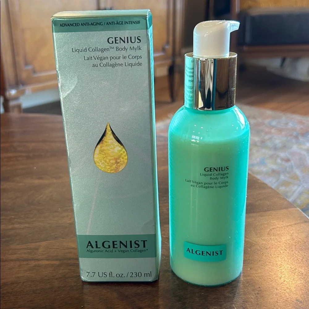 NEW Algenist Genius Liquid Collagen Body Mylk 7.7 oz – Vegan Collagen – Read